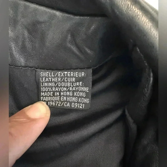 Jhane Barnes Men’s Vintage Leather Jacket Size- 38 - Picture 11 of 14